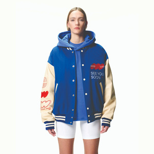 Nueva moda para hombres y mujeres, ropa de calle, chaqueta de uniforme de béisbol, Popular Hip Hop, industria pesada, estilo Letterman, soporte informal - Product Image 1