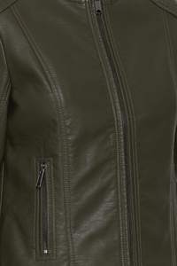 Chaquetas de Mujer a la Moda, Chaqueta de Motera de Cuero Genuino, Chaquetas de Cuero Genuino Hechas a Mano de Primera Calidad - Product Image 3