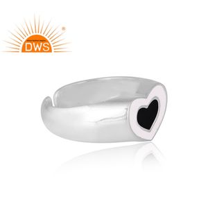 El mejor diseño de anillo esmaltado de Plata de Ley 925, joyería personalizada para mujer, regalo para ella - Product Image 4