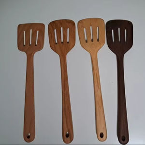 ช้อนไม้แบบใช้แล้วทิ้ง ด้ามยาว เป็นมิตรกับสิ่งแวดล้อม ขนาด 16 นิ้ว ทำจากไม้เนื้อแข็ง สำหรับหม้อลึกและงานปาร์ตี้ - Product Image 1