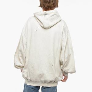 Conjuntos Casuales de Invierno de Talla Grande con Sudadera con Capucha y Pantalones Deportivos Acampanados con Diseño Recortado y Estampado DTG Personalizado OEM Unisex de Corte Regular - Product Image 2