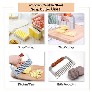 เครื่องตัดสบู่ไม้ทำมือพร้อมใบมีดเหล็กหยักแบบแข็ง - Product Image 3