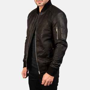 Veste en cuir véritable à manches longues élégante pour hommes dernière conception de haute qualité, meilleure mode d'hiver populaire à l'état neuf - Product Image 4