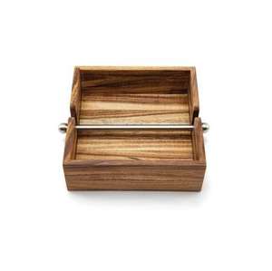 Porte-mouchoirs en rotin fait main pour bureau à domicile et salle à manger Design unique et matériau en bois naturel durable - Product Image 2