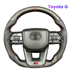 Modificación del Volante del Automóvil en Cuero y Fibra de Carbono para VW Golf 7, Polo, BMW F20, F30, <span class=keywords><strong>Toyota</strong></span> <span class=keywords><strong>GT</strong></span> <span class=keywords><strong>86</strong></span>, FORTUNER, HIACE, CROWN, ALPHARD - Product Image 4