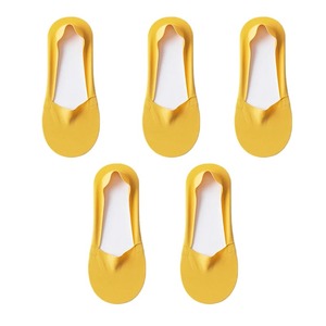 Calcetines invisibles ultrafinos y transpirables de algodón para mujer, antideslizantes, cómodos, elásticos, de alta calidad, de color sólido, 5 pares - Product Image 5