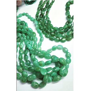 6 brins d'émeraude naturelle de 10mm à 15mm perles lisses ovales 878 Ct Lot Iroc ventes 16 pouces de longueur perles d'émeraude verte US $201 - Product Image 4