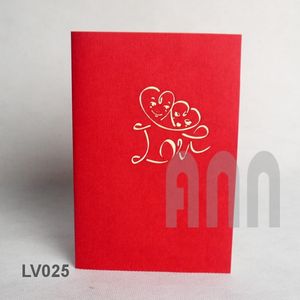 Tarjetas de Felicitación 3D Hechas a Mano Baratas para el Día de San Valentín, Aniversario y Todas las Ocasiones con Logotipo Personalizado - Product Image 2