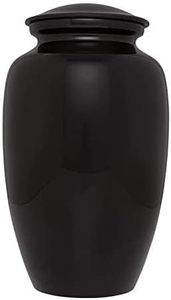 Urne funéraire Deer Woods Urne funéraire noire pour cendres humaines fabriquée à la main en aluminium Urne de taille personnalisée adaptée - Product Image 3