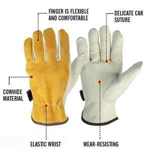 Guantes de jardinería de cuero ligeros y cómodos de alta calidad - Product Image 2