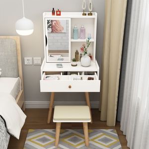 Modern <b>Small</b> Trendy Dressing Table <b>Mirror</b> and Makeup Table for Bedroom Apartment Bathroom Use - Product Image 2