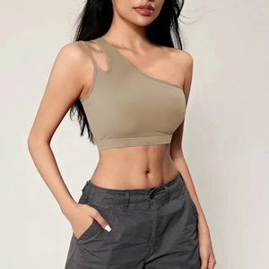 Soutien-gorge de sport à une épaule Soutien-gorge de sport pour femme Haute performance Confort et style Soutien-gorge de sport sans couture à soutien élevé - Product Image 6