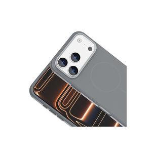 Coque en silicone liquide ASMA Edi Series compatible MagSafe pour iPhone 17 Pro, matériau en silicone souple avec cadre métallique pour l'appareil photo - Product Image 3