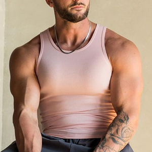 Logo personnalisé OEM vente en gros été fitness sports décontracté hommes I-line muscle gilet hommes hommes hommes débardeurs - Product Image 6