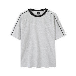 Camiseta de Nuevo Estilo, 260 g/m², 100 % Algodón, Líneas de Color en Contraste, Camiseta Oversize a Rayas, Camisetas con Logotipo Impreso Personalizado, Precio Responsable - Product Image 5