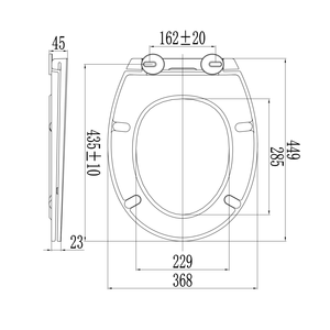 Siège de toilette ovale blanc brillant universel en matériau thermoformé - Product Image 4