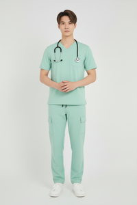 Conjuntos de uniformes de apariencia profesional con múltiples bolsillos Pantalones de Jogger de carga personalizados Uniforme de hospital con bolsillos Fábrica - Product Image 5