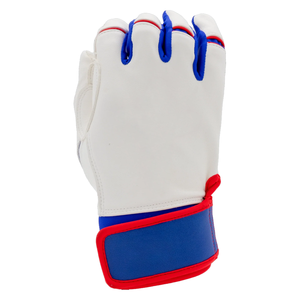 Guantes de bateo de béisbol de cuero transpirable de tamaño y color con logotipo personalizado precio de fábrica guantes de bateo de béisbol de cuero de alta calidad - Product Image 1