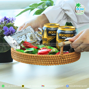 Producto superior, bandejas de ratán naturales y duraderas para uso diario y reuniones especiales, exportación desde Vietnam - Product Image 6