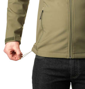 Veste coupe-vent légère imperméable anti-UV à capuche pour homme avec logo frontal pour les sports de plein air, service OEM - Product Image 3