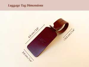 ป้ายกระเป๋าเดินทางแบบวินเทจทำด้วยมือทำจากหนังแท้หรูหราออกแบบได้ตามต้องการมีสไตล์ของขวัญส่วนตัวสำหรับนักเดินทาง LTT-0005 - Product Image 5