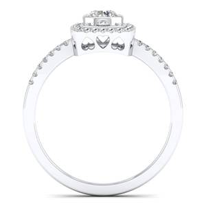 REYES Argent Sterling 925 Taille Ronde 1.2 Carat Moissanite Mariage Fine Jewelry pour Femmes Bagues de Fiançailles Originales - Product Image 4