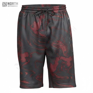 Polyester/Cotton Canvas <b>Men's</b> Oversized Casual <b>Jogging</b> <b>Shorts</b> Custom Embroidered Logo OEM Service Quick Dry Drawstring Closure - Product Image 1