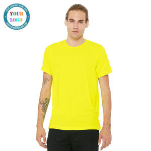 <b>Yellow</b> Customize <b>Mens</b> Outdoor Training 100% Cotton Comfortable T-Shirt - Product Image 1
