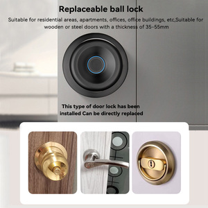 Cerradura Inteligente para Puerta con Huella Dactilar XSDTS CL03, Entrada sin Llave, <span class=keywords><strong>Digital</strong></span>, Funciona con Tuya Bluetooth, Cerradura Inteligente de un Solo Pomo - Product Image 2