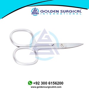 Ciseaux à ongles multifonctionnels en acier inoxydable pour cuticules, pédicure, beauté, toilettage, ciseaux courbés pour sourcils, cils, vente en gros - Product Image 6