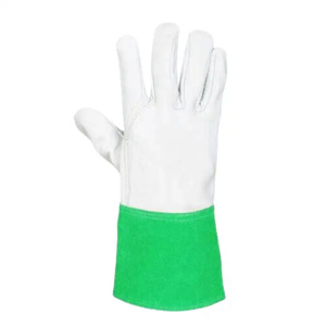 ถุงมือช่างเชื่อมหนังวัวแบบแยกลายหนังกันความร้อนอุปกรณ์ป้องกันความปลอดภัยทางอุตสาหกรรมสำหรับงานเชื่อมและบาร์บีคิว - Product Image 4