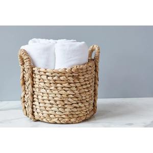 Twisted water hyacinth <b>basket</b> Handmade Storage <b>Basket</b> Wholesale eco-friendly Made in Vietnam - Product Image 4