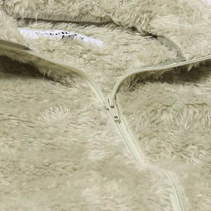 Estilo de bolsillo Look Ropa de invierno Mujer Sherpa Sudadera con capucha Precio bajo Tela transpirable Peso pesado Mujer Sherpa Chaqueta - Product Image 3