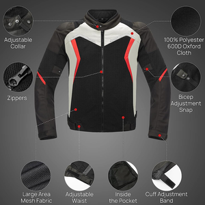 Ropa deportiva unisex hecha a medida Chaqueta de moto de cuero a prueba de viento cómoda y transpirable Tallas grandes Último diseño - Product Image 2