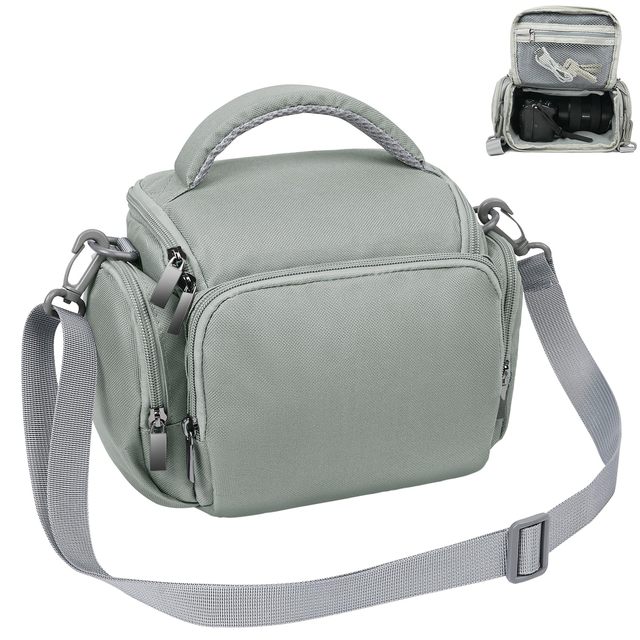 Wholesale Outdoor Portable Nylon Camera Crossbody Bag Waterproof SLR Adjustable Strap Zipper Closure Compatible for Cano Song