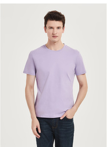 Algodón de gama alta 120s con tratamiento de amoníaco líquido, camiseta transpirable cómoda para hombre, ropa informal, camiseta para hombre - Product Image 5