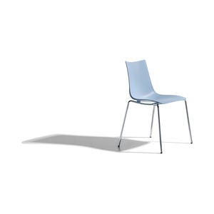 Stackable Technopolymer <b>Dining</b> <b>Chair</b> with Chromed or Painted Metal Frame - Product Image 6