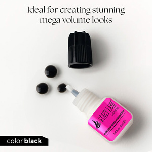 Colle pour extensions de cils 5 ml, imperméable, végane, sans cruauté, sans formaldéhyde, faible volume de vapeur, temps de séchage 3-4 secondes - Product Image 4