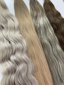 Extensions de cheveux naturels ondulés à pointe plate, super double drawn, cheveux vierges, toutes couleurs, 100% cheveux vietnamiens, livraison mondiale - Product Image 5
