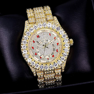 Venta caliente elegante reloj de diamantes de lujo para hombres con cronógrafo y acabado premium a los mejores precios - Product Image 5