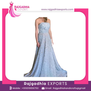 ใหม่ผู้หญิงเซ็กซี่ Vestido เซ็กซี่ชุดราตรี De Noche สำหรับงานเลี้ยงสีชมพูแฟชั่นลูกไม้สีเงินองค์ประกอบที่กำหนดเองปักดอกไม้ - Product Image 2