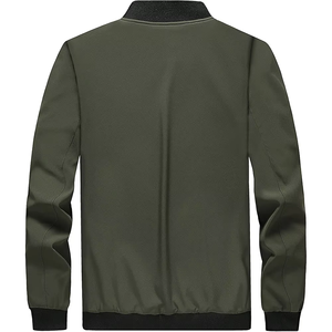 Chaqueta de solapa de poliéster con diseño de logotipo personalizado OEM para hombre, chaqueta informal de negocios sin costuras resistente a las arrugas sin hierro para primavera y otoño - Product Image 4