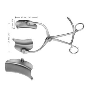 Retractores ortopédicos manuales de acero inoxidable Precio de fábrica Retractor vaginal y abdominal - Product Image 4