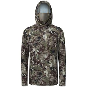 Venta al por mayor personalizado ligero Camo Tie Dye pesca Sudadera con capucha hombres Upf 50 rendimiento pesca camisa refrigeración Sudadera con capucha Camo manga larga - Product Image 6