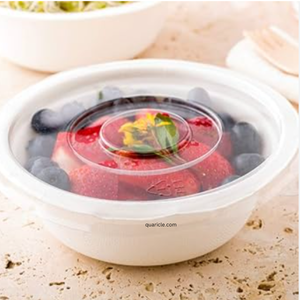 Made From Plants Contains No <b>Plastic</b> Disposable Sugarcane Pulp Container 12Oz Biodegradable Bagasse Soup & Salad <b>Bowls</b> - Product Image 6
