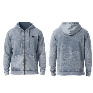 Sudadera con Capucha y Cierre Frontal Estilo Acid Wash para Hombre, 100% Algodón, Ecológica, de Secado Rápido, Corte Casual y Cómodo, Moda Urbana - Product Image 6
