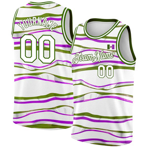 Maillots de basketball personnalisés réversibles à impression numérique, dernière collection, meilleur prix, unisexe, grandes tailles, 100 % polyester, séchage rapide, vente en gros - Product Image 2