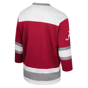 BAJO MOQ Precio Ropa deportiva Camisetas de hockey sobre hielo Transpirable Secado rápido Mejor calidad 100% Tela de poliéster Uniforme de hockey sobre hielo - Product Image 4