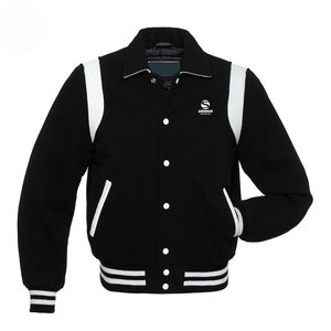 Chaqueta universitaria de béisbol a prueba de viento Chaquetas universitarias con logotipo personalizado en blanco Personaliza tu propio logotipo Chaqueta de béisbol para hombres - Product Image 1