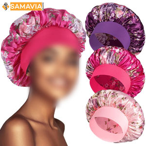 Gorros de Satén de Poliéster con Estampado Digital Personalizado, Cómodos de Usar, Venta al por Mayor, Moda Femenina Samavia, Estilo Europeo Americano - Product Image 5